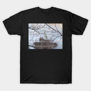 Obscurity by a Tree of the Great Blue Heron T-Shirt